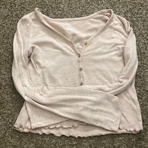 Pink Buttoned Long Sleeve